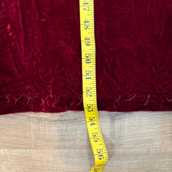 Vintage Red Velvet Maxi Dress Formal Classic Vamp S - Picture 8 of 8